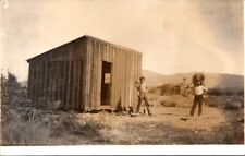 RPPC Postcard Men Outside Mining Shack Holding Pickaxes c.1904-1918        12538 picture