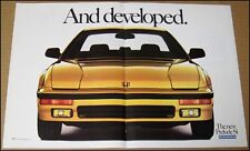 1988 Honda Prelude Si 2-Page Print Ad 1987 Car Automobile Advertisement Vintage picture