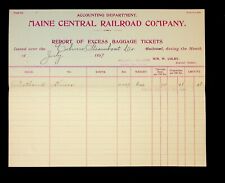 1897 Maine Central Railroad Report  Coburn Steamboat Company * Portland Kineo ME picture