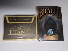 Set of 2 Decks - Tomlinson/Bicycle Playing Cards Titanic White Star Line NEW picture