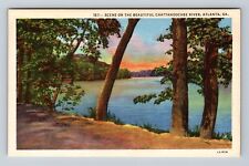 Atlanta GA-Georgia, Chattahoochee River, Antique, Vintage Postcard picture