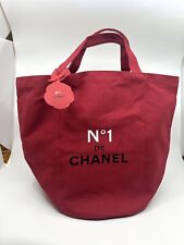 Chanel Beaute No. 1 Canvas Tote Bag Beach Tote Red VIP Gift picture