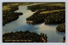 Galesburg IL-Illinois, Aerial Of Lake Bracken, Antique, Vintage Postcard picture