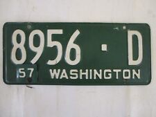 NICE 1957 Washington  License Plate Tag CARDMAN picture