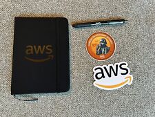 New AWS Amazon Notebook Journal Planner Military Stickers Pen Logo Employee Swag picture