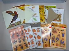 Lot Of Thanksgiving Greeting Cards & Stickers - Holiday - Unused Some Duplicates picture