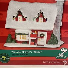 Department 56 Charlie Brown's House Lighted Peanuts Christmas Hard To Find picture