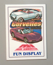Vintage 2002 Corvettes Carlisle Metal Car Dash Plaque Mid America Fun Display picture