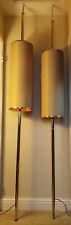 Pair of Vintage 1950's - 60's Atomic Mid Century Tension Pole Lamps Light MCM picture