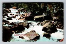 Estes Pass CO-Colorado, The Babbling Brook, Canon, c1910 Vintage Postcard picture