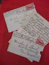 2 Handwritten Love Letters From A Female Soldier To Her Sweetheart 1947. picture