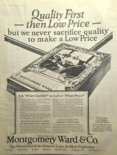 Montgomery Ward & Co Oldest Mail Order Progressive Catalog Vintage Print Ad 1927 picture