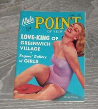 MALE POINT DIGEST MEN'S PINUP MAGAZINE April 1957 SHIRLEY PETERSON JULIE NEWMAR picture