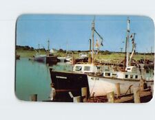 Postcard Fishing Trawlers In A Cape Cod Harbor Rock Harbor Orleans MA USA picture
