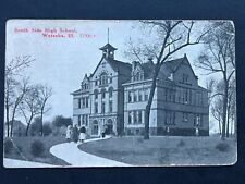 1917 SOUTH SIDE HIGH SCHOOL WATSEKA ILLINOIS POSTCARD picture