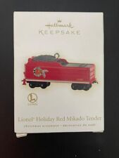 Lionel Holiday Red Mikado Tender Hallmark Keepsake Ornament picture