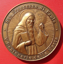 RARE VATICAN SAINT FRANCIS OF PAOLA V CENTENARY OF DEATH 1507-2007 BRONZE MEDAL picture