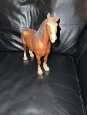Vintage 1970's BREYER No.83 Clydesdale Mare Chestnut Horse Traditional Size USA picture