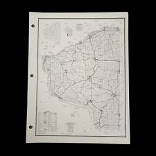 VTG Grant County Map Wisconsin Department of Transportation Highways 1974 Roads picture