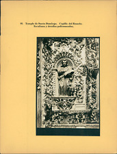 Enrique Cervantes, Mexico, Temple of San Domingo. Vintage s Chapel of the Rosary picture