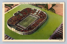 1940'S. NOTRE DAME, INDIANA. STADIUM FOOTBALL. POSTCARD EE17 picture