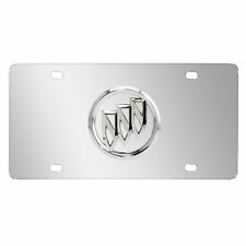 Buick 3D Chrome Metal Logo Mirror Chrome Stainless Steel License Plate picture