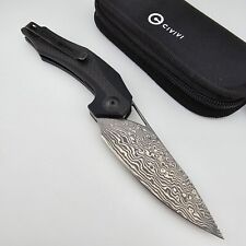 CIVIVI Elijah Isham Plethiros Folding Knife Carbon Fiber Handle Damascus Blade picture