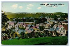 1913 General View From Green Hill Park Worcester Massachusetts MA Postcard picture