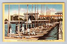 Annapolis MD- Maryland, Sailboat Drill, US Naval Academy, Vintage Postcard picture