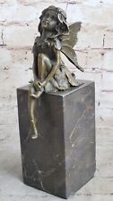 Handcrafted Little Fairy Signed Original Milo Bronze Museum Quality Artwork Stat picture