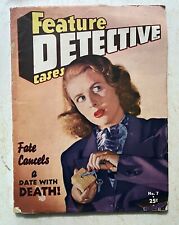 Feature Detective Cases Magazine 1945 #7 vintage crime pulp rare picture