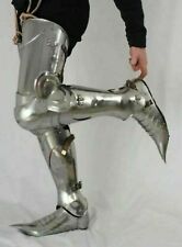 16 gauge Medieval Armor Leg Guard Steel Greaves Leg Guard With Shoes gift item picture