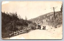 Carnation Milk Dairy Truck Good Road Continental Divide Butte Montana c1915 RPPC picture