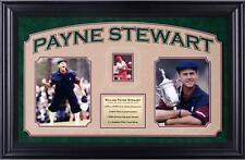Payne Stewart Deluxe Vertical Framed Collectible with 2.5'' x 3.5'' Signed Cut picture