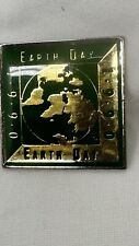 VTG 1990 Earth Day Environmental Eco Lapel Hat Pin Pinback picture