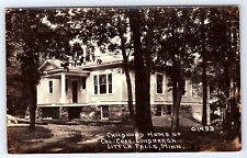 Col Lindbergh's Childhood Home Little Falls Minnesota Real Photo Postcard A21 picture