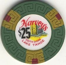 Harvey's Casino Lake Tahoe Nevada $25 Chip 1970 picture