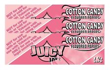 Juicy Jay's Cotton Candy Flavored Rolling Papers 1.25 3 Packs picture