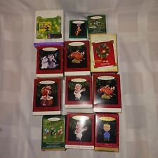 Lot of 12 Hallmark Ornaments 1993-2004 Porky Pig Lion King Lot 9 picture