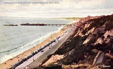 East Cliff & Pier From Zig Zag Path Bournemouth England Postcard picture