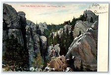 c1910's View From Sylvan Lake Hotel & Restaurant Custer South Dakota SD Postcard picture