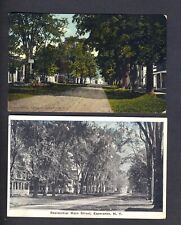 2 Views of Main Street Esperance New York - 2 Antique Postcards picture