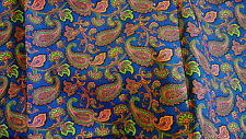 Vintage STYLESET FABRICS INC Heavy Fabric Paisley purple Floral 43