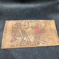 Antique 1907 Leather Postcard - Do it now picture