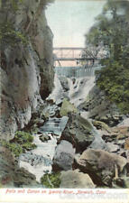 Norwich,CT Falls And Canon On Yantic River New London County Connecticut Vintage picture