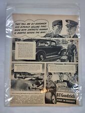 1943 B F Goodrich WWII In War or Peace First in Rubber Home Front Print Ad picture