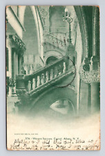 c1905 UDB Postcard Albany NY New York Gothic Staircase Souvenir SPCC picture