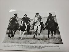  Press Photo Silverado 1985 The starring cast horse riding scene from Silverado. picture
