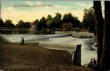 1917. ST. JOE RIVER DAM, THREE RIVERS, MICHIGAN. POSTCARD. PL10 picture