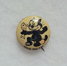 Vintage 1946 FELIX THE CAT Kelloggs PEP Cereal Pinback Button Pins King Features picture